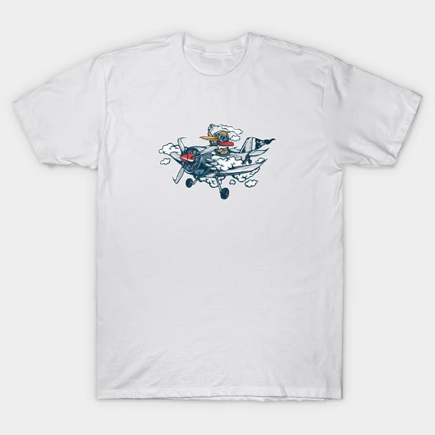 Flying Smoker T-Shirt by Dandy18